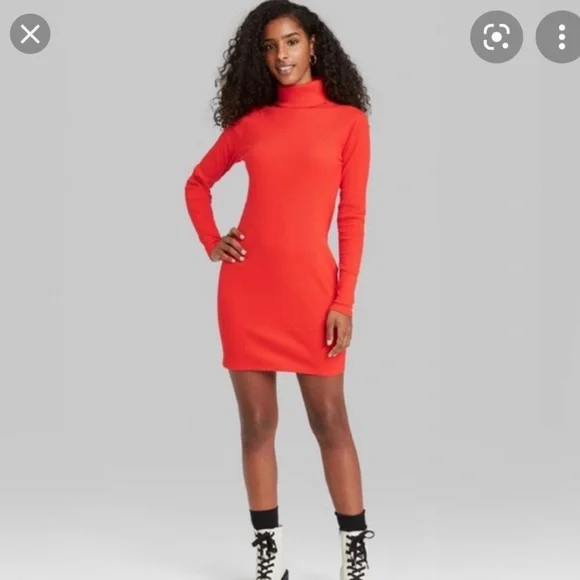 strapless open back dress Barber Red Halter Neck Party Mini Dress - US 18 main image 1